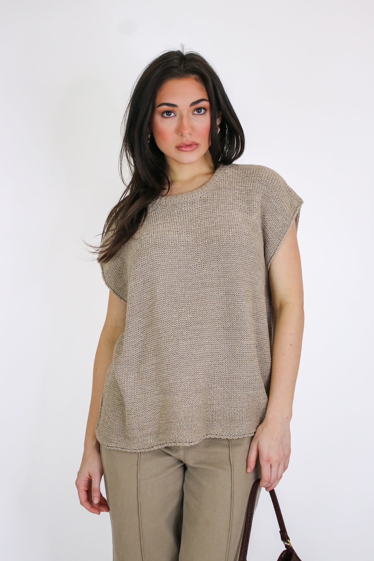 Luxe Appeal Relaxed Crew Neck Knit Top - Madison and Mallory
