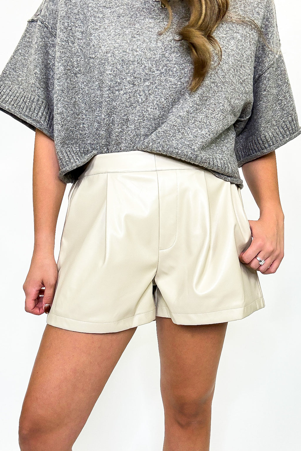 Luxe Rebel Vegan Leather Shorts - FINAL SALE - Madison and Mallory
