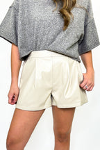 Luxe Rebel Vegan Leather Shorts - FINAL SALE - Madison and Mallory