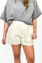 Luxe Rebel Vegan Leather Shorts - FINAL SALE - Madison and Mallory