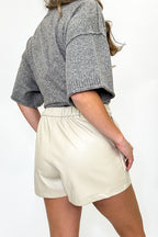 Luxe Rebel Vegan Leather Shorts - FINAL SALE - Madison and Mallory