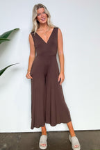  Luxe Reputation Surplice Wide Leg Jumpsuit - FINAL SALE - Madison and Mallory