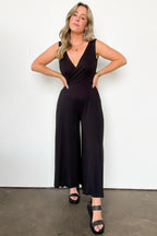  Luxe Reputation Surplice Wide Leg Jumpsuit - FINAL SALE - Madison and Mallory