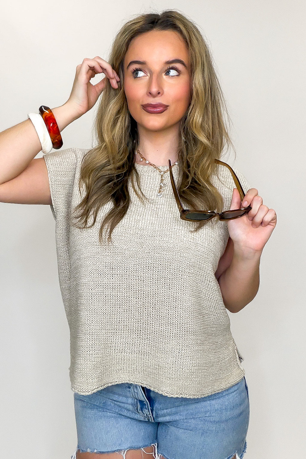 Luxe Appeal Relaxed Crew Neck Knit Top - BACK IN STOCK
