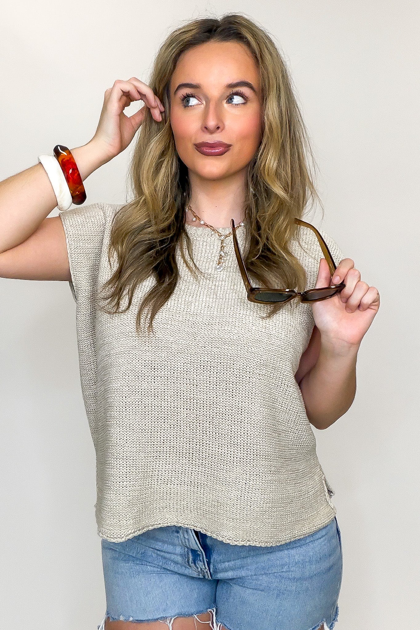 Luxe Appeal Relaxed Crew Neck Knit Top - BACK IN STOCK