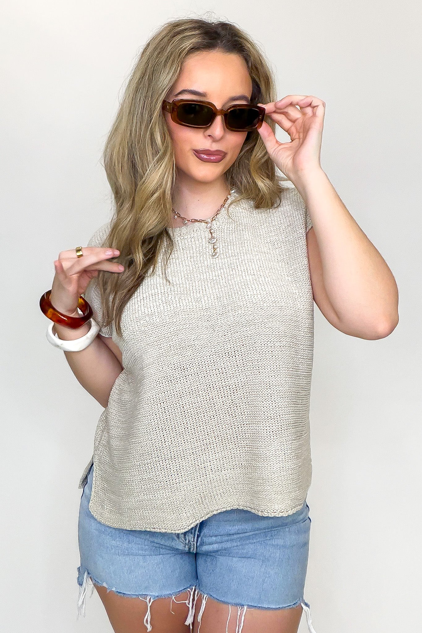Luxe Appeal Relaxed Crew Neck Knit Top - BACK IN STOCK