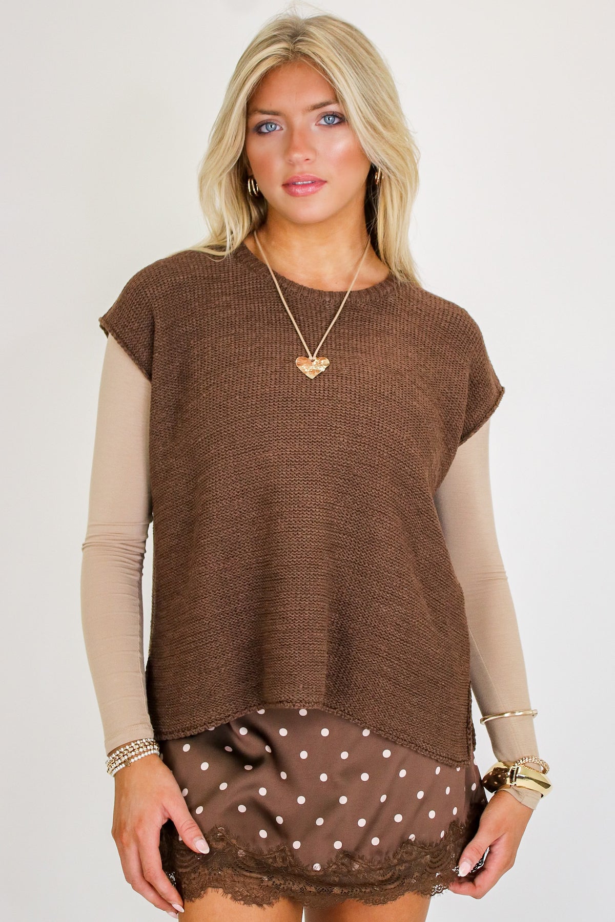 Luxe Appeal Relaxed Crew Neck Knit Top - Madison and Mallory