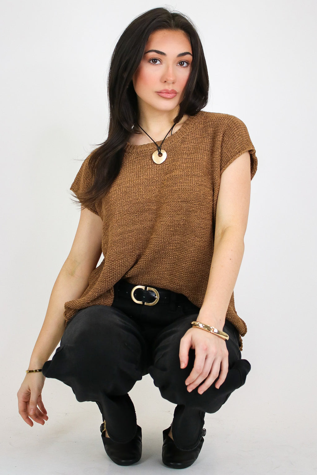 Luxe Appeal Relaxed Crew Neck Knit Top - Madison and Mallory