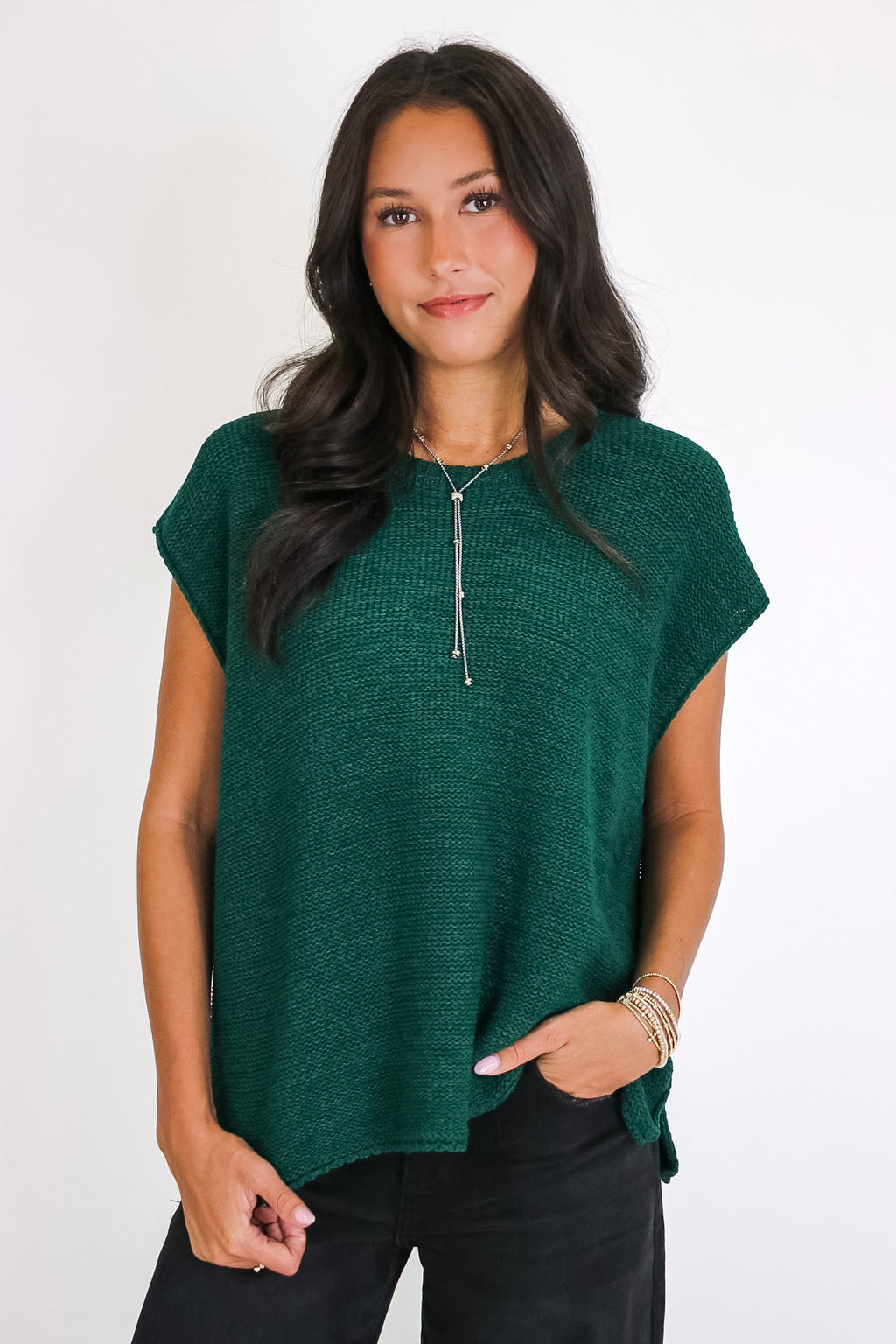 Luxe Appeal Relaxed Crew Neck Knit Top