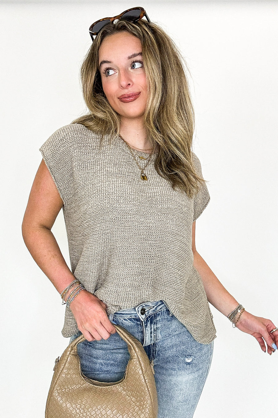 Luxe Appeal Relaxed Crew Neck Knit Top - BACK IN STOCK - Madison and Mallory