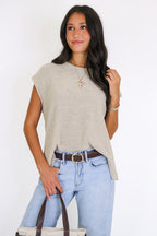 Luxe Appeal Relaxed Crew Neck Knit Top