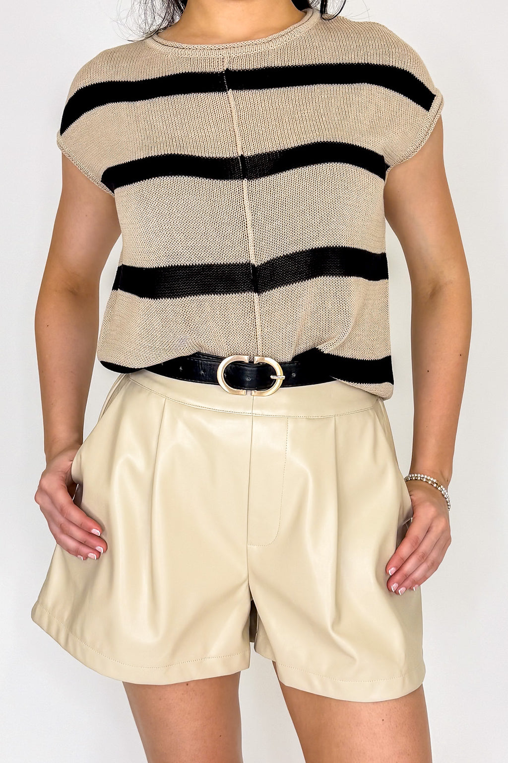 Luxe Rebel Vegan Leather Shorts - Madison and Mallory