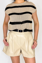 Luxe Rebel Vegan Leather Shorts - Madison and Mallory