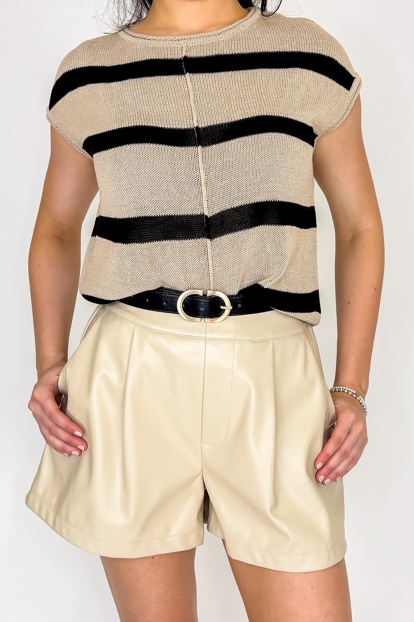 Luxe Rebel Vegan Leather Shorts - Madison and Mallory