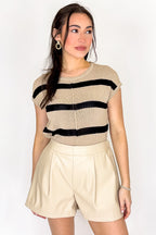 Luxe Rebel Vegan Leather Shorts - Madison and Mallory