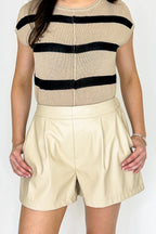 Luxe Rebel Vegan Leather Shorts - Madison and Mallory