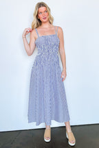 Lyana Tiered Striped Smocked Dress - FINAL SALE - Madison and Mallory