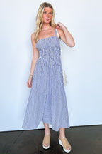 Lyana Tiered Striped Smocked Dress - FINAL SALE - Madison and Mallory