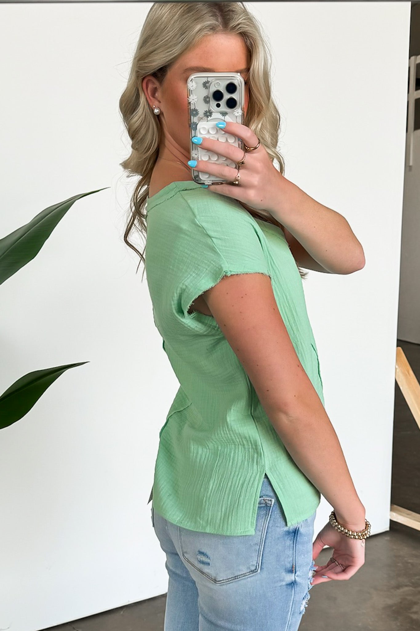  Lynde V-Neck Top - FINAL SALE - Madison and Mallory