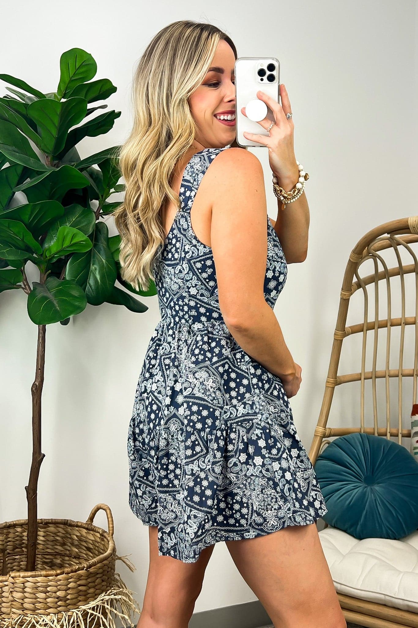  Lysandra Button Down Paisley Romper - FINAL SALE - Madison and Mallory
