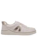 6 / Gold MIA Alta Perforated Lace Up Sneakers - Madison and Mallory