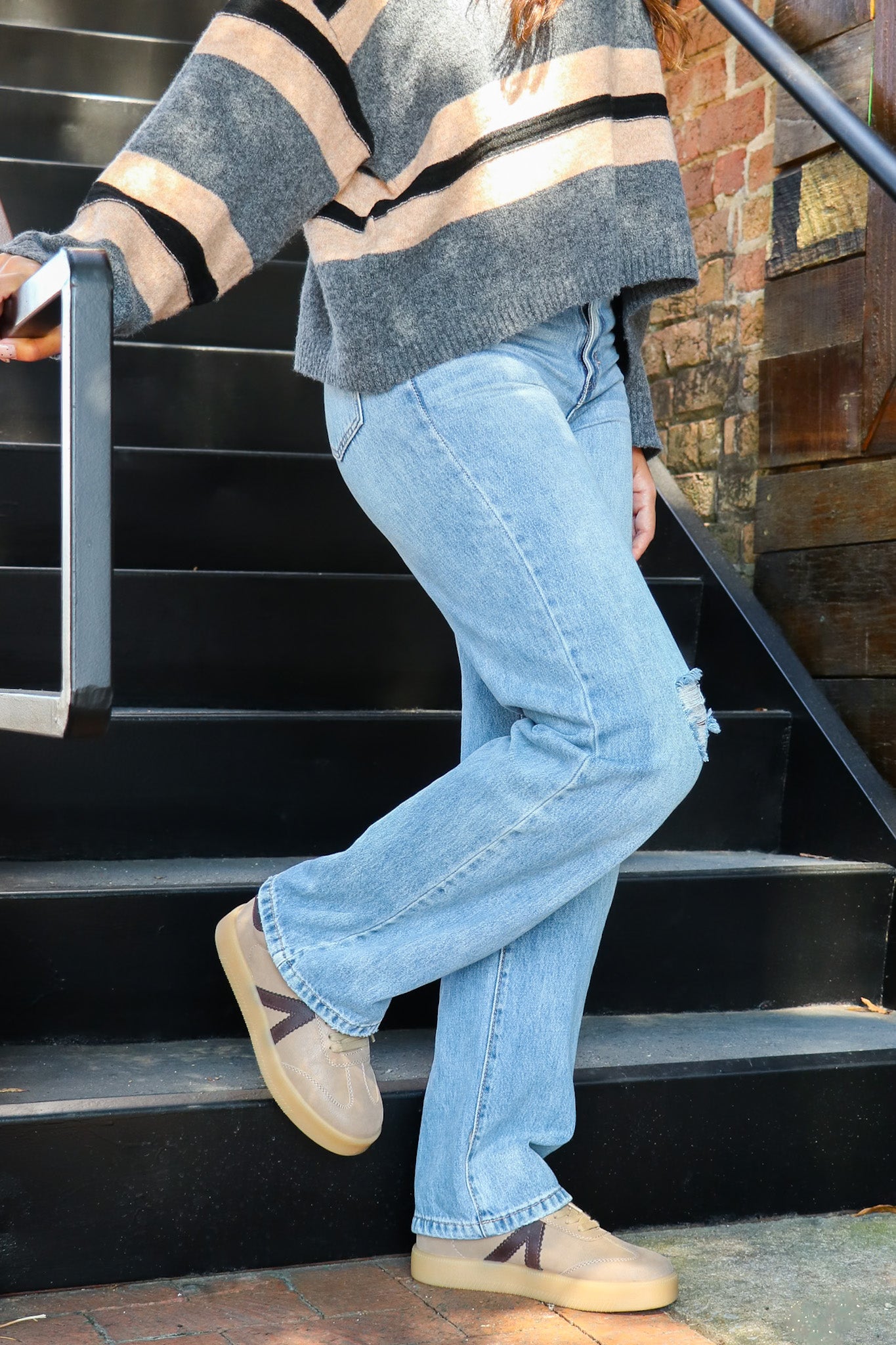 MIA Axel Sneaker - Stone Chocolate - Madison and Mallory