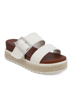 White / 6 MIA Kika Platform Espadrille Slide Sandals - FINAL SALE - Madison and Mallory