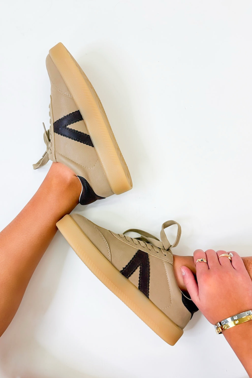 MIA Axel Sneaker - Stone Chocolate - Madison and Mallory