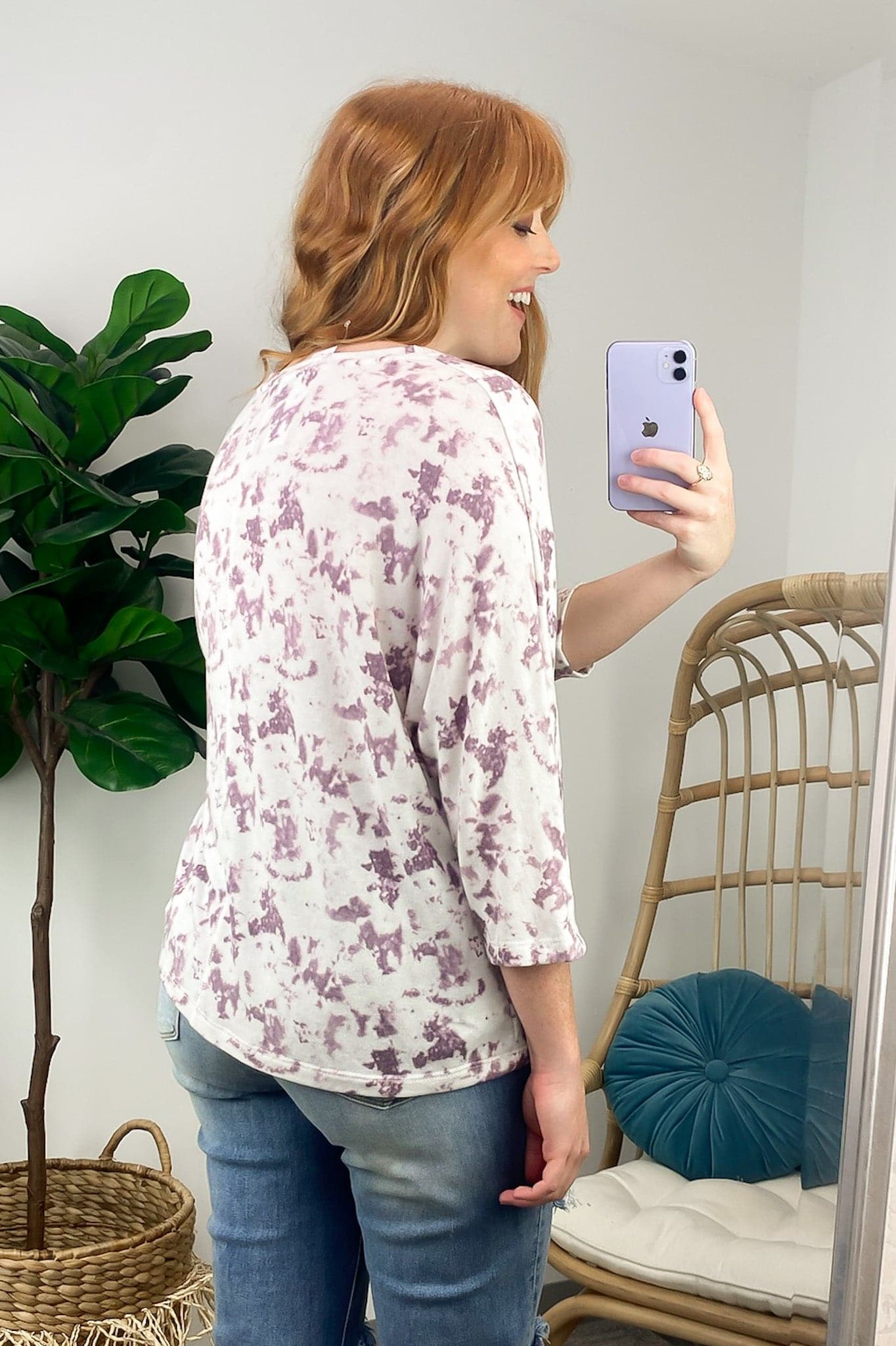  Madeirah Tie Dye Relaxed Top - FINAL SALE - Madison and Mallory