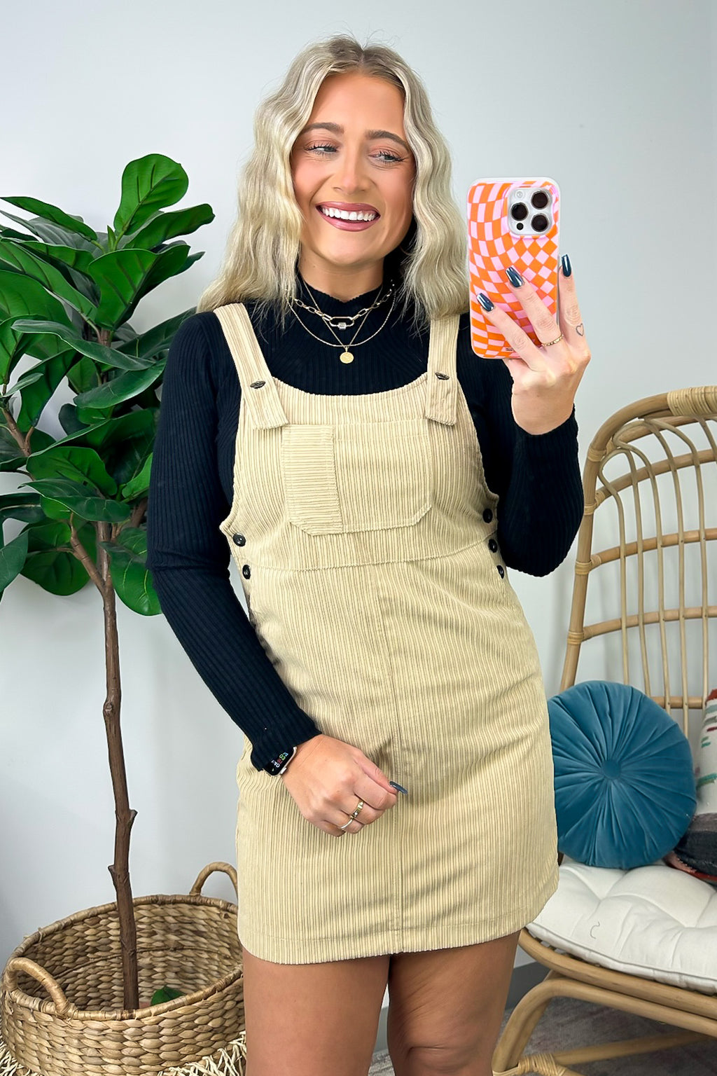  Maketta Corduroy Skirtall Mini Dress - FINAL SALE - Madison and Mallory