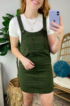  Maketta Corduroy Skirtall Mini Dress - FINAL SALE - Madison and Mallory