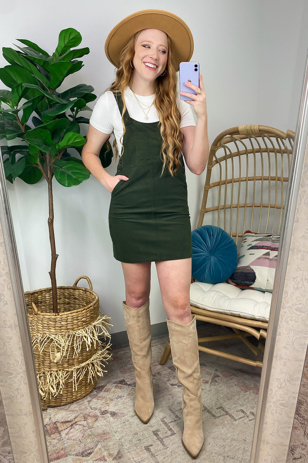  Maketta Corduroy Skirtall Mini Dress - FINAL SALE - Madison and Mallory