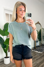  Manzanillo Rib Knit Drop Shoulder Top - BACK IN STOCK - Madison and Mallory
