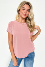 Manzanillo Rib Knit Drop Shoulder Top - FINAL SALE - Madison and Mallory