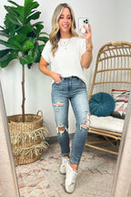  Manzanillo Rib Knit Drop Shoulder Top - BACK IN STOCK - Madison and Mallory