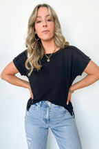  Manzanillo Rib Knit Drop Shoulder Top - BACK IN STOCK - Madison and Mallory