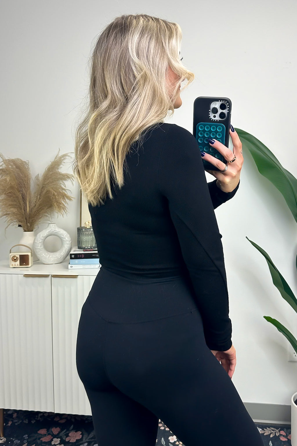  Marciana Square-Neck Seamless Long Sleeve Top - FINAL SALE - Madison and Mallory