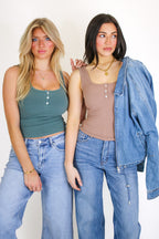 Maren Ribbed Scoop Neck Tank Top - Madison and Mallory