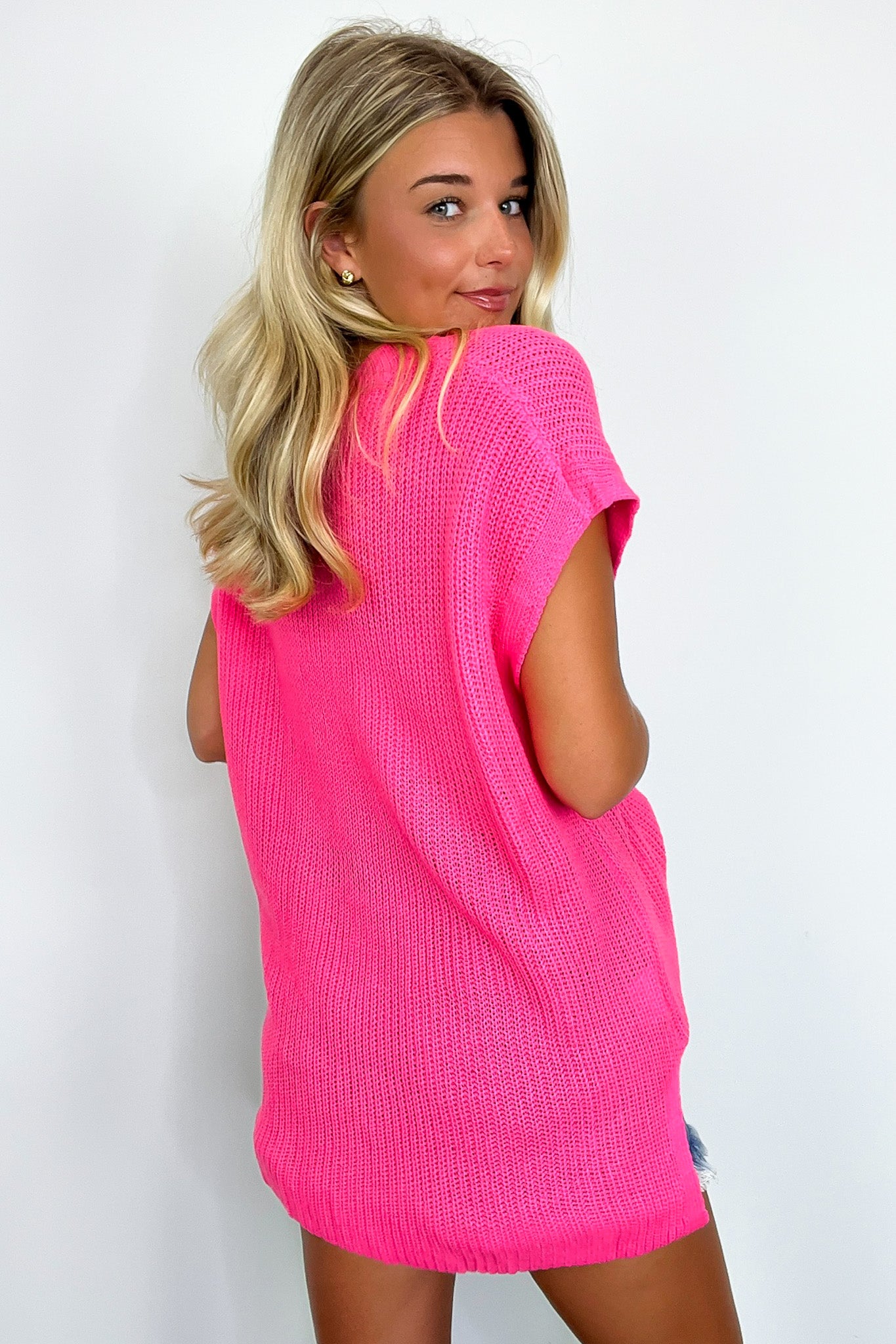  Marieka V-Neck Knit Pocket Top - FINAL SALE - Madison and Mallory