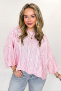 Ballet / SM Mariner Weave Knitted Sailors Knot Round Neck Sweater - Madison and Mallory