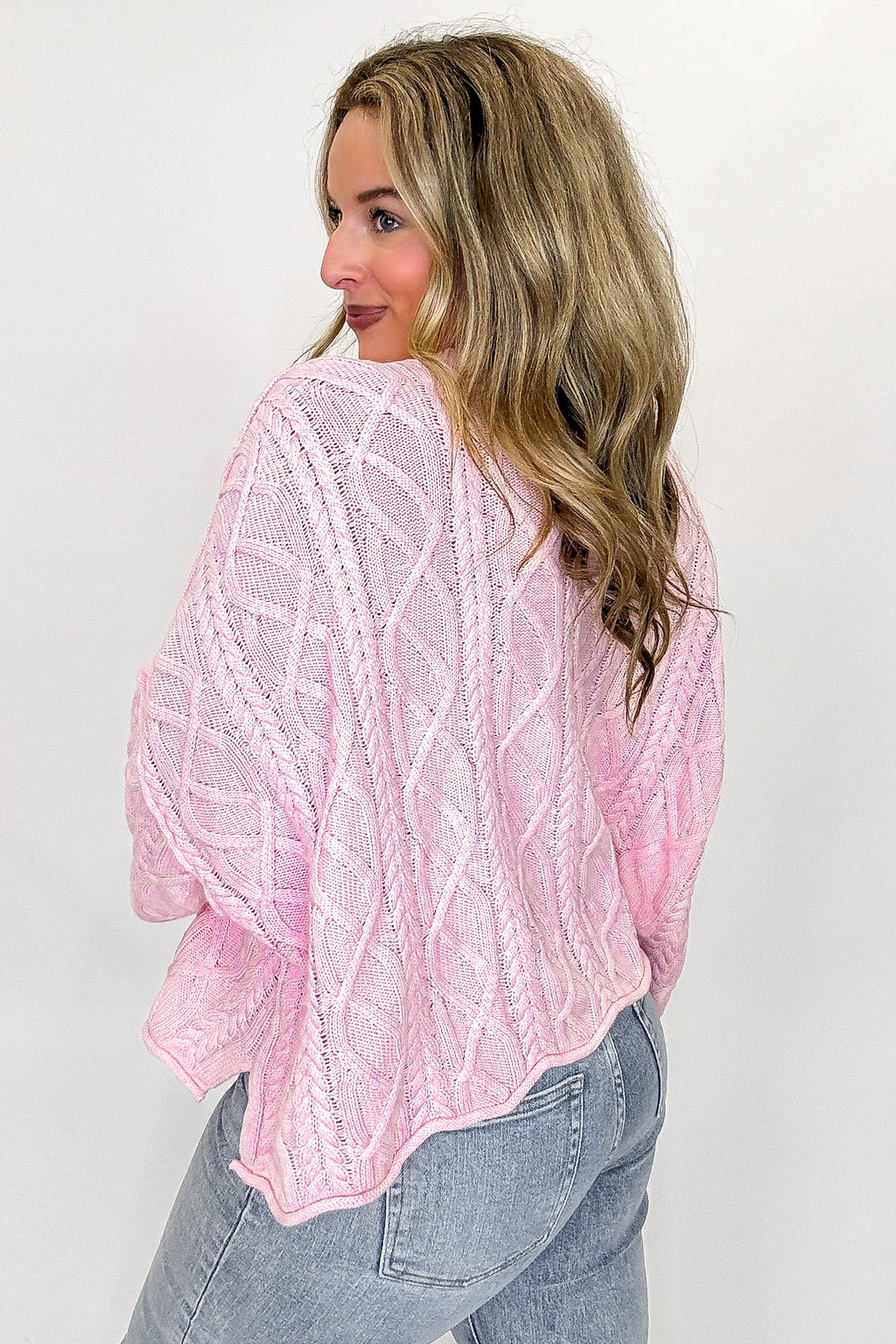 Mariner Weave Knitted Sailors Knot Round Neck Sweater - Madison and Mallory