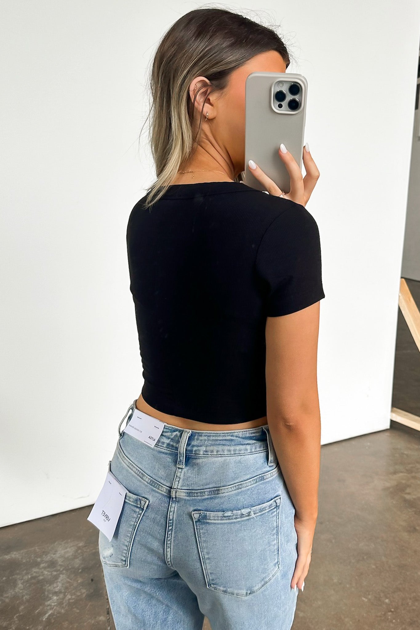 Marisah Ribbed Short Sleeve Top - FINAL SALE - Madison and Mallory