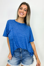 Marisol Burnout Wash Semi-Sheer Oversized Pocket Top - BACK IN STOCK - Madison and Mallory
