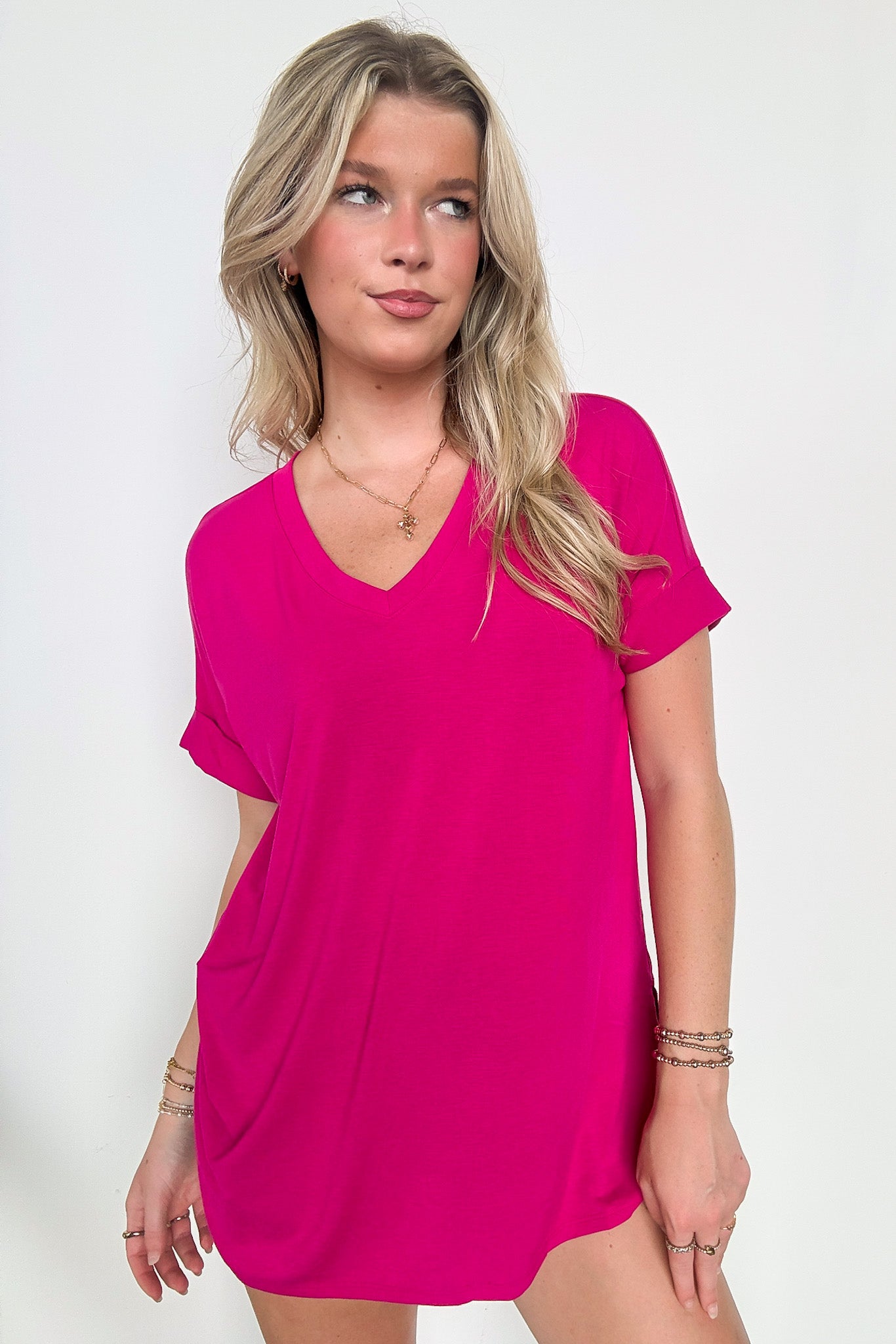  Mariza Rolled Sleeve Top - BACK IN STOCK - Madison and Mallory