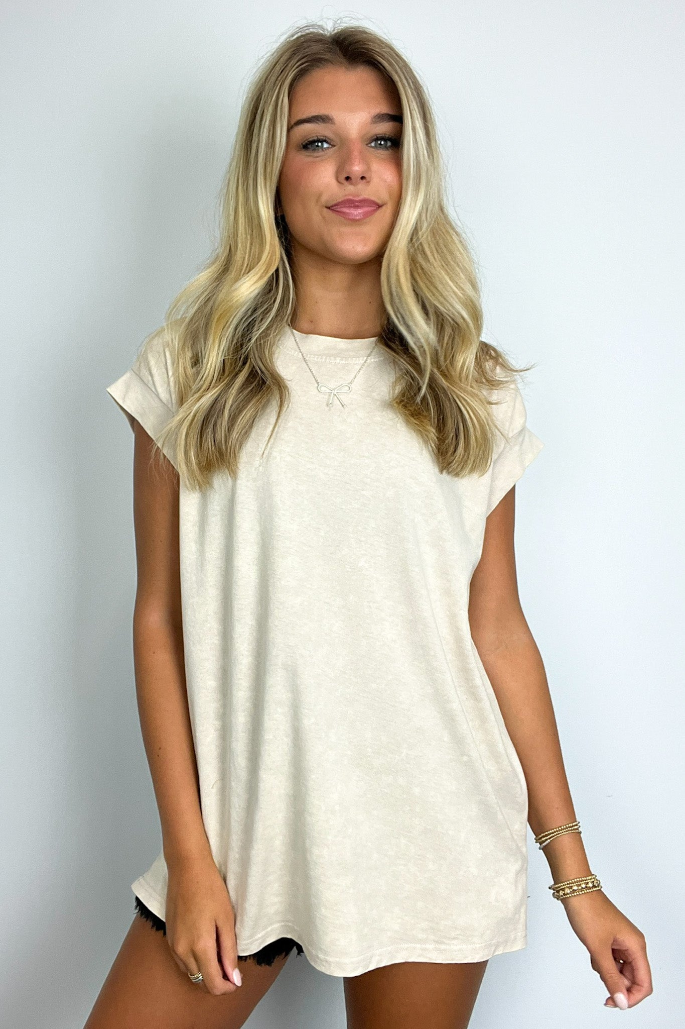  Mason Mineral Washed Crew Neck Top - Madison and Mallory