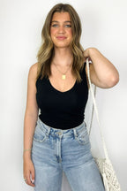 Maverix V-Neck Soft Knit Tank Top - FINAL SALE - Madison and Mallory
