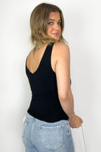 Maverix V-Neck Soft Knit Tank Top - FINAL SALE - Madison and Mallory