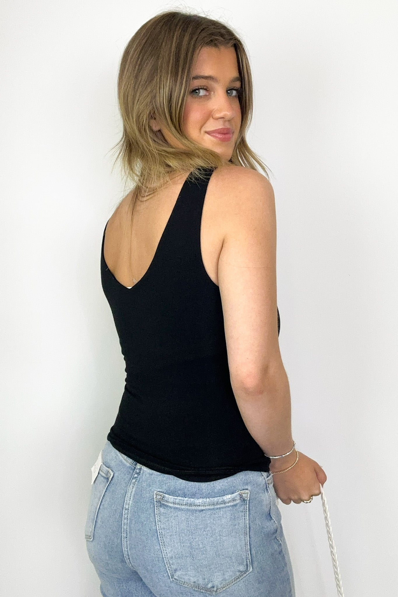 Maverix V-Neck Soft Knit Tank Top - FINAL SALE - Madison and Mallory