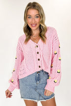 Meadow Mood Floral Embroidered Oversized Cardigan - Madison and Mallory