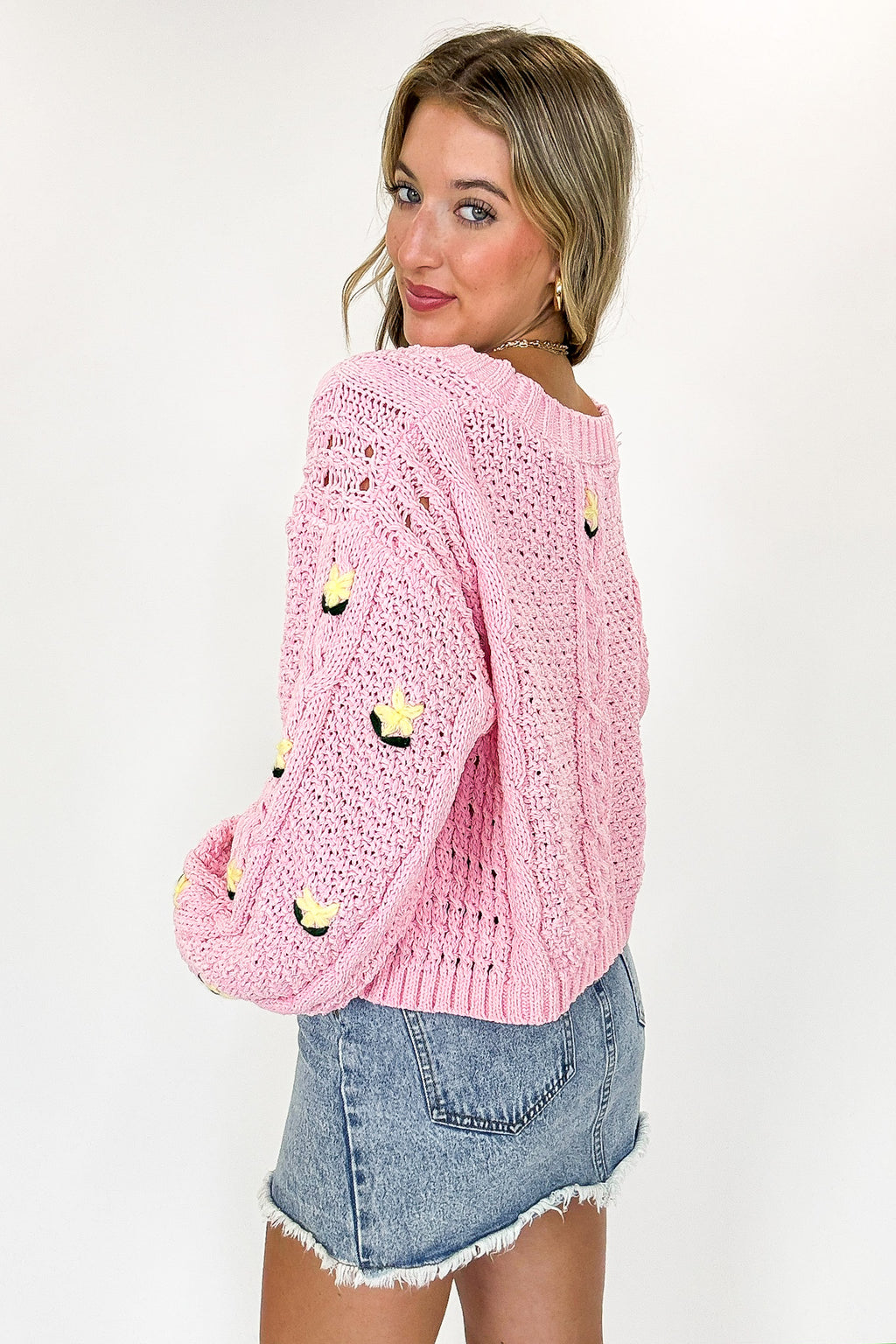 Meadow Mood Floral Embroidered Oversized Cardigan - Madison and Mallory